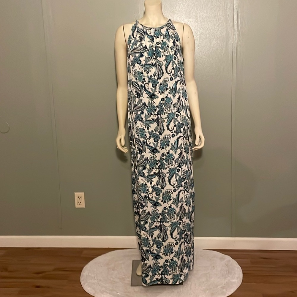 Loft, paisley print, Maxi dress, Size 10